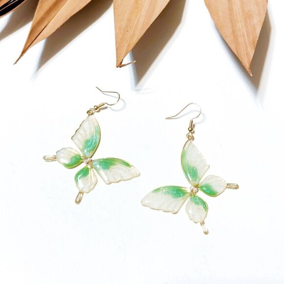 Boho butterfly earrings #827 - Picture 2 of 4